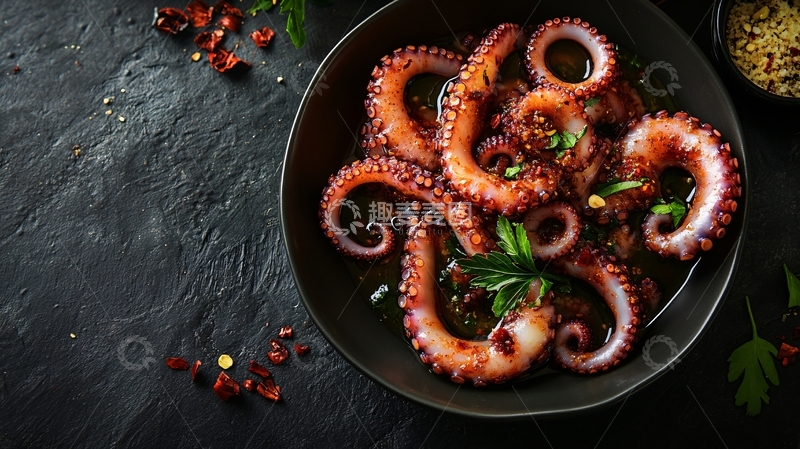 高清大图下载【趣麦麦图】水煮章鱼