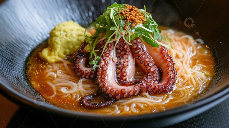 高清大图下载【趣麦麦图】章鱼地狱拉面