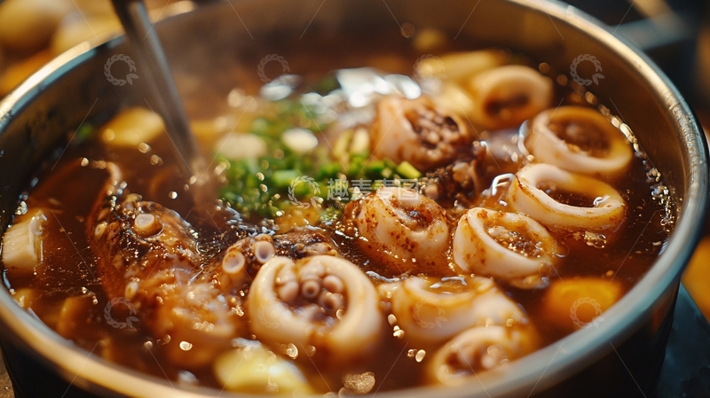 高清大图下载【趣麦麦图】火锅章鱼