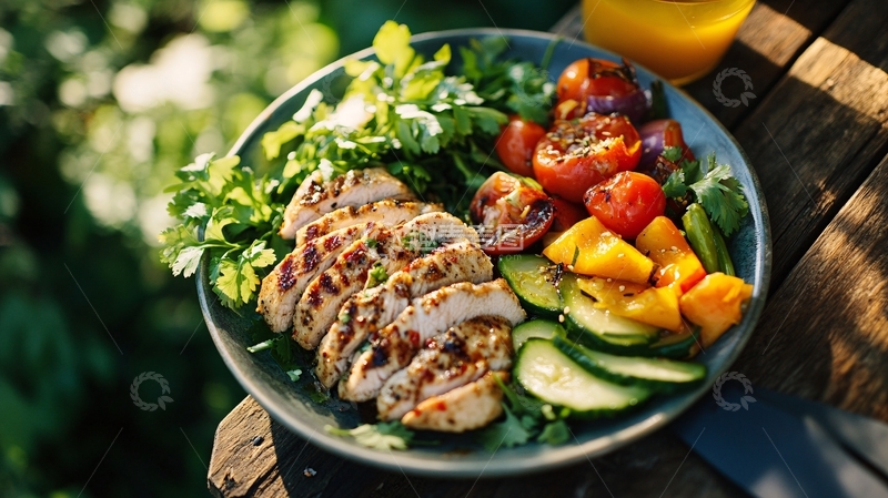 高清大图下载【趣麦麦图】轻食烤鸡胸肉3