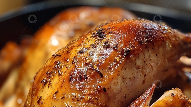 高清大图下载【趣麦麦图】烤鸡特写