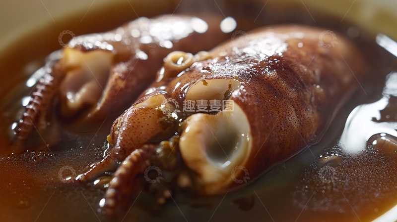 高清大图下载【趣麦麦图】卤水大墨鱼