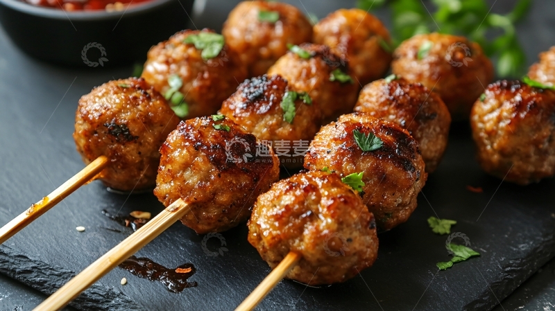 高清大图下载【趣麦麦图】肉丸高清图1