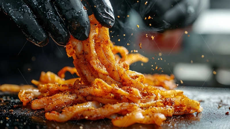 高清大图下载【趣麦麦图】麻辣鱿鱼爪