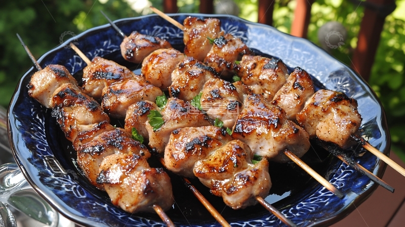 高清大图下载【趣麦麦图】五香鸡串