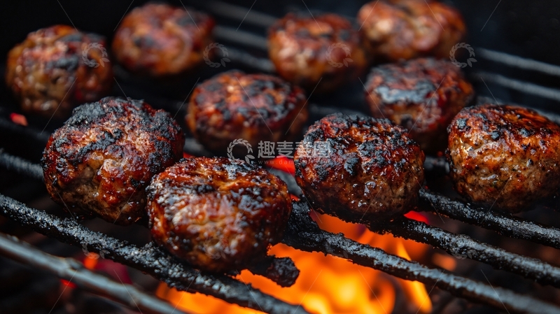 高清大图下载【趣麦麦图】烧烤肉丸1