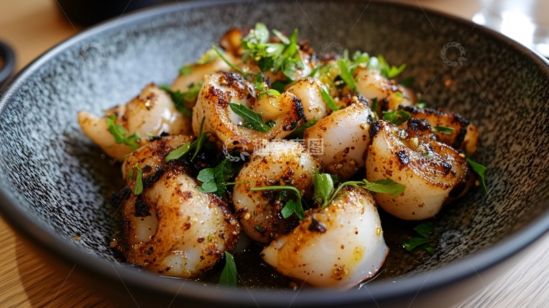 高清大图下载【趣麦麦图】芥辣墨鱼