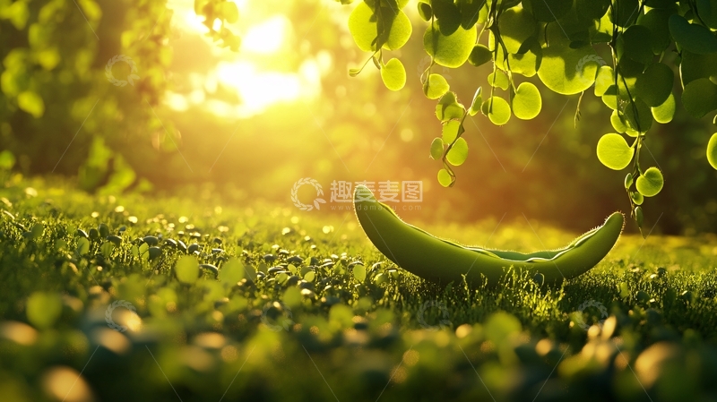 高清大图下载【趣麦麦图】绿色素材阳光下