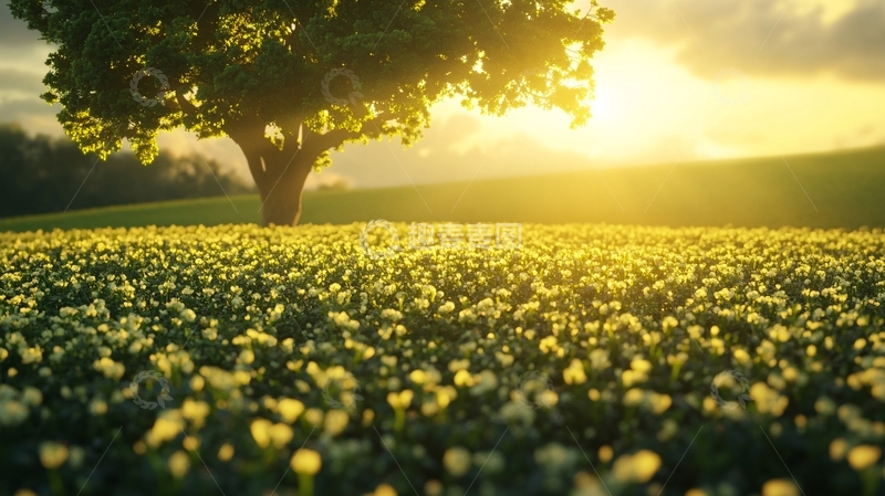 高清大图下载【趣麦麦图】唯美阳光小树1