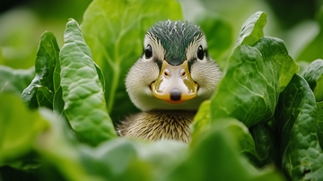 秧田里的小黄鸭1