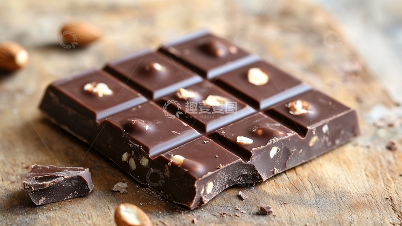 高清大图下载【趣麦麦图】核桃仁巧克力1
