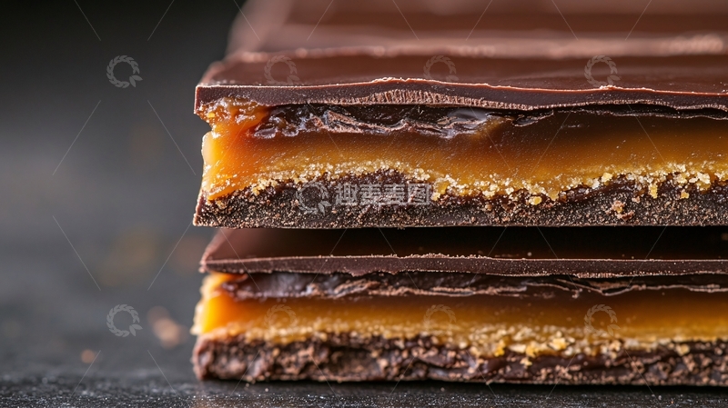 高清大图下载【趣麦麦图】巧克力包裹焦糖糖