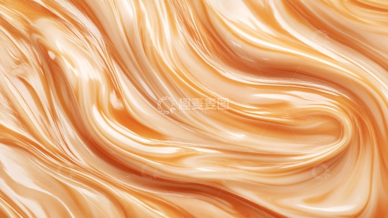 高清大图下载【趣麦麦图】金色抽象流体纹理背景19