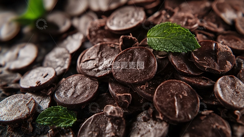 高清大图下载【趣麦麦图】薄荷巧克力饼干