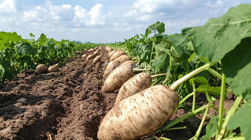 高清大图下载【趣麦麦图】番薯种植
