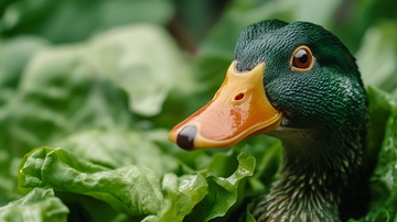 鸭头特写
