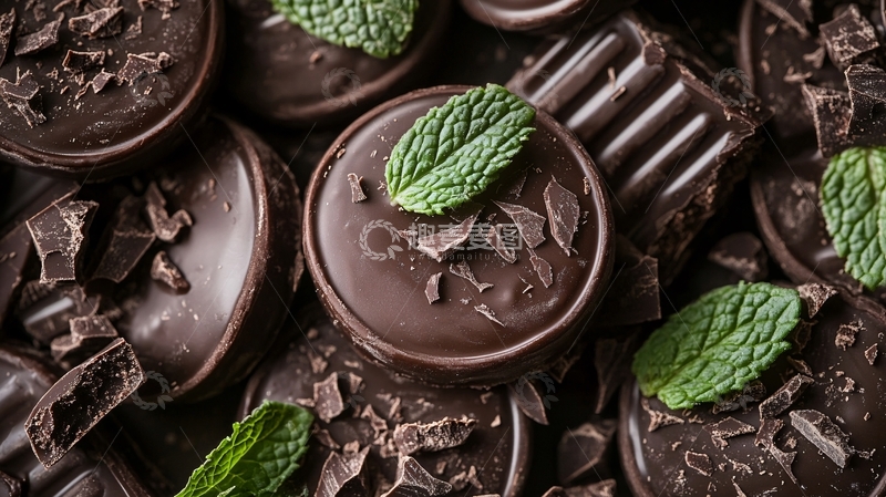 高清大图下载【趣麦麦图】手工巧克力背景