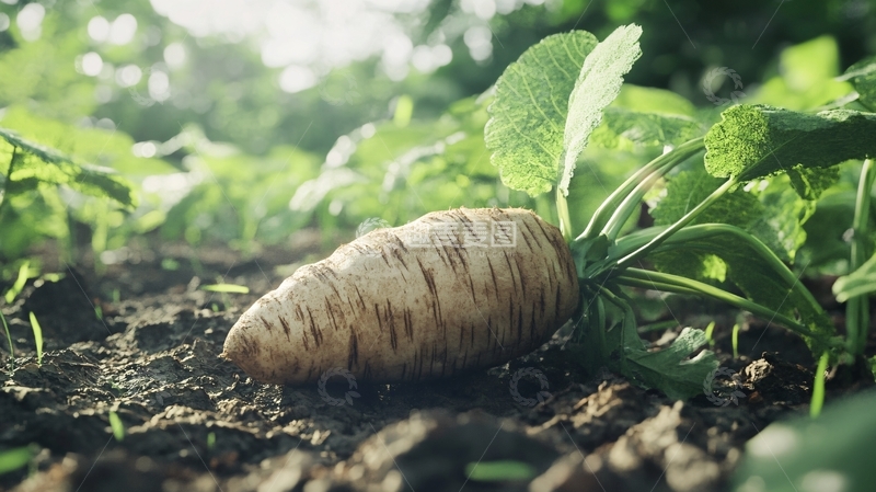 高清大图下载【趣麦麦图】新鲜地里的红苕3