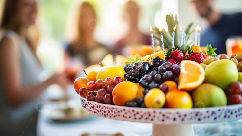 高清大图下载【趣麦麦图】摆满新鲜水果的果盘4