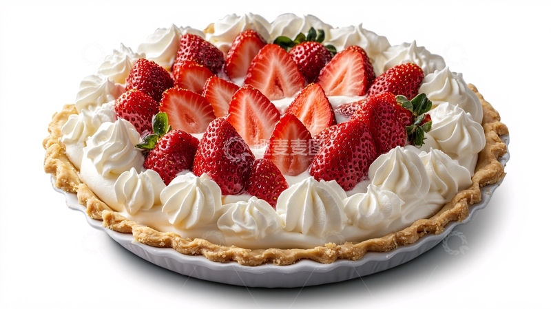 高清大图下载【趣麦麦图】草莓奶油挞