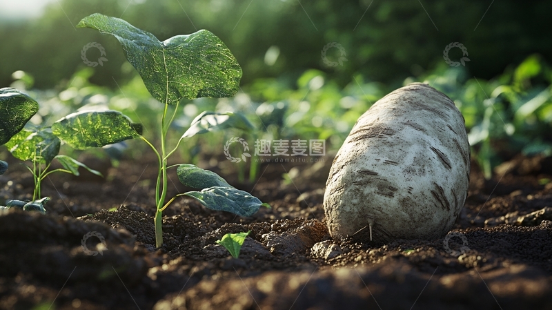 高清大图下载【趣麦麦图】芋头种植