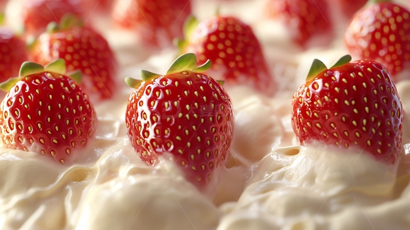 高清大图下载【趣麦麦图】高清奶油草莓