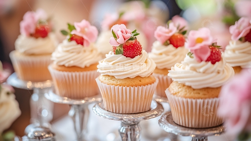 高清大图下载【趣麦麦图】点心甜品小蛋糕冷餐会