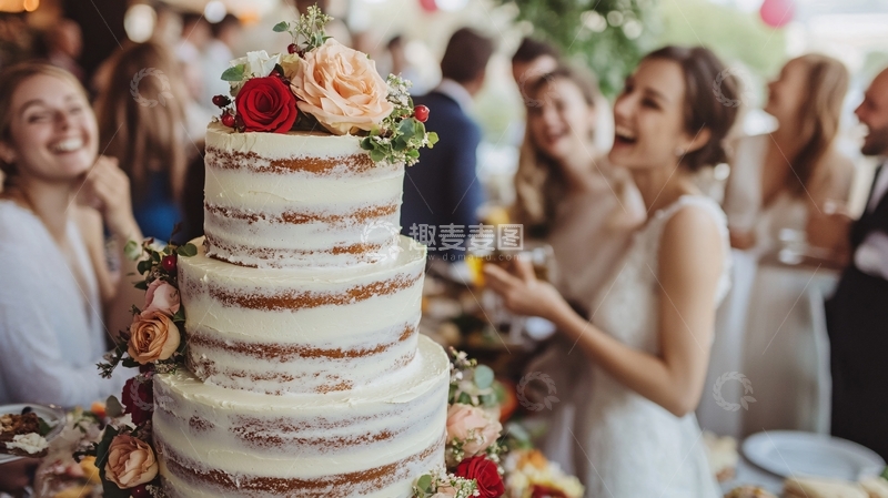 高清大图下载【趣麦麦图】婚礼蛋糕塔大蛋糕