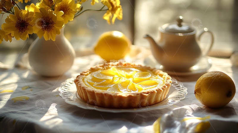 高清大图下载【趣麦麦图】黄桃酥挞