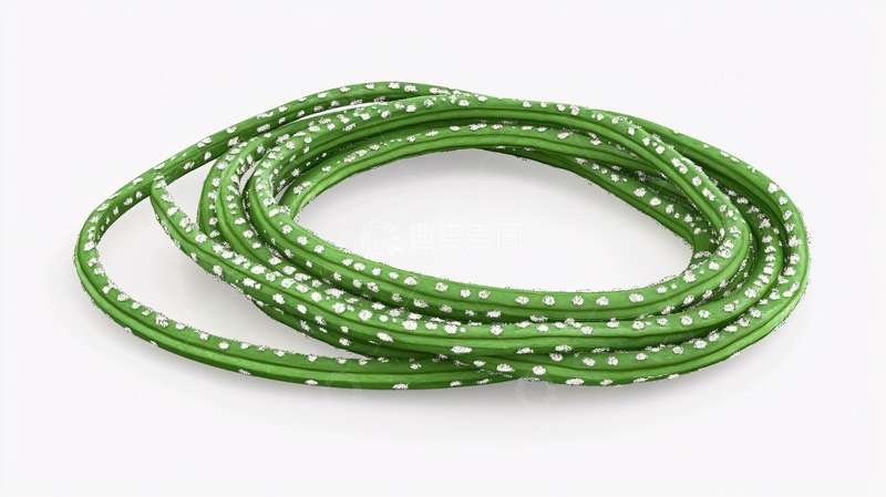 高清大图下载【趣麦麦图】绿色电缆线