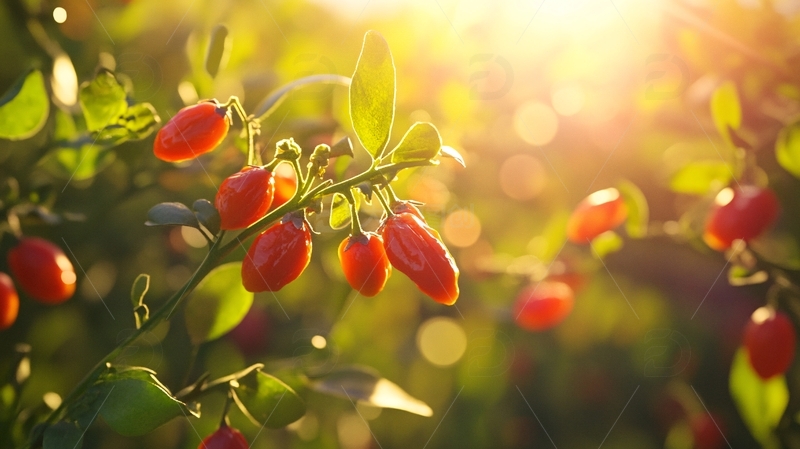 高清大图下载【趣麦麦图】太阳下的枸杞3