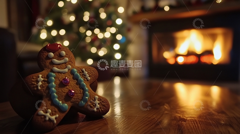 高清大图下载【趣麦麦图】圣诞姜饼人