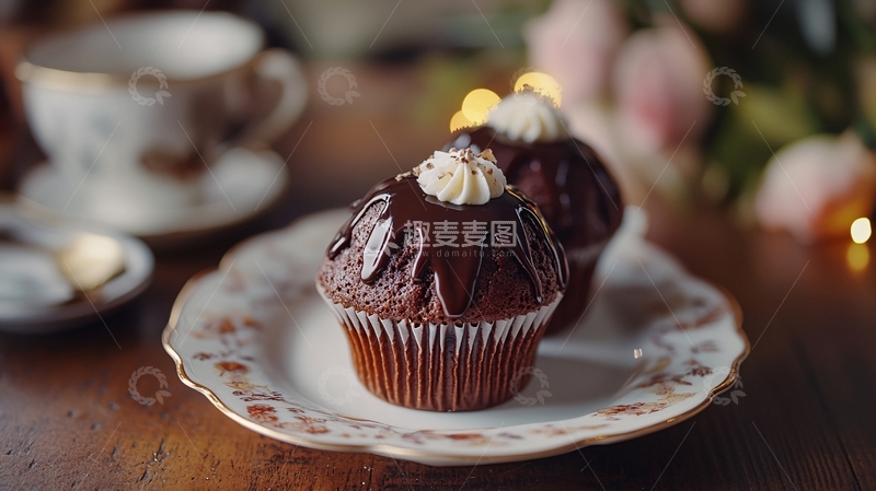 高清大图下载【趣麦麦图】巧克力麦芬蛋糕美味2