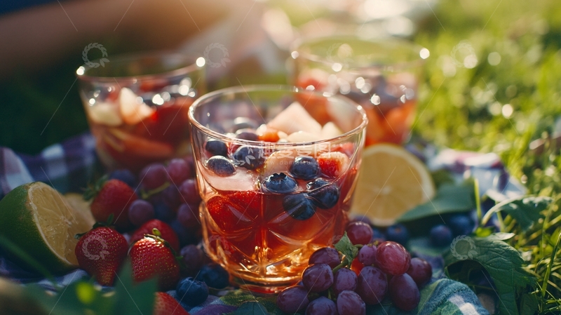 高清大图下载【趣麦麦图】夏至夏季野餐2