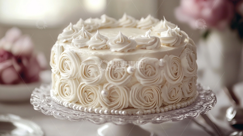高清大图下载【趣麦麦图】白天鹅雕花蛋糕
