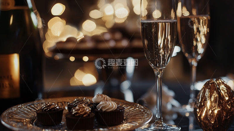 高清大图下载【趣麦麦图】-香槟系主题1