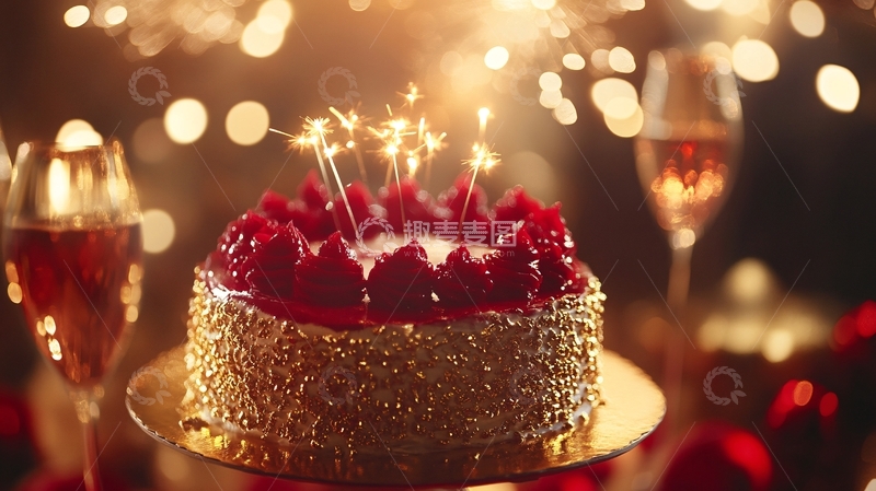 高清大图下载【趣麦麦图】跨年蛋糕