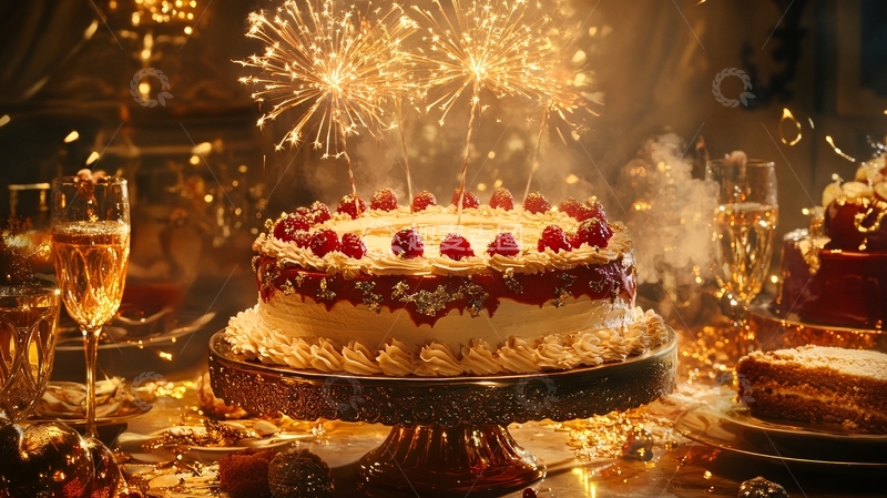 高清大图下载【趣麦麦图】跨年蛋糕2
