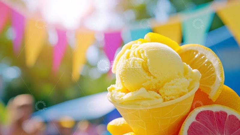 高清大图下载【趣麦麦图】夏日里的冰淇淋