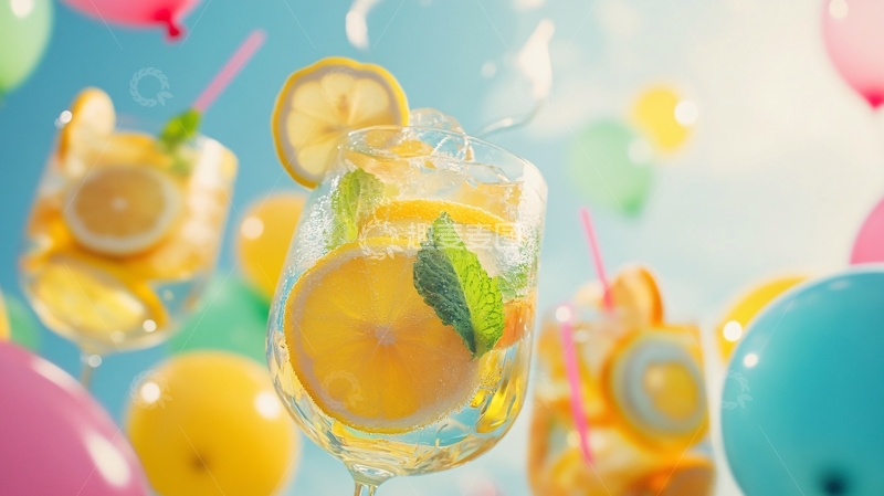 高清大图下载【趣麦麦图】金桔气泡水