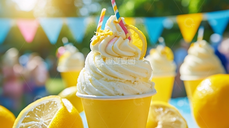 高清大图下载【趣麦麦图】芒果圣代