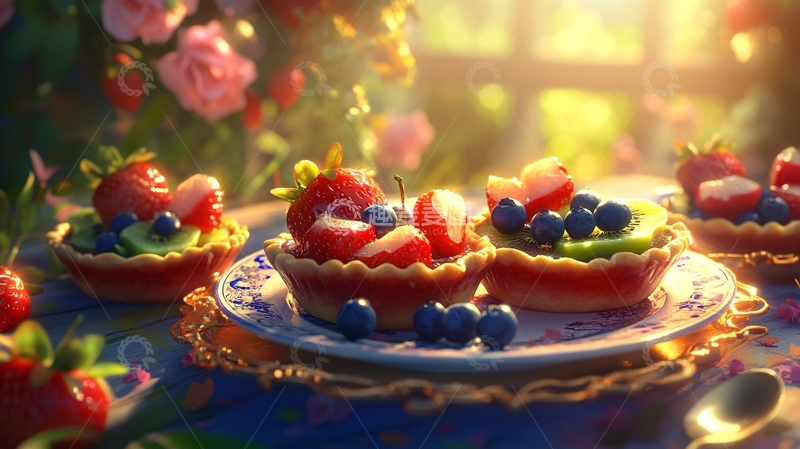 高清大图下载【趣麦麦图】光影草莓4