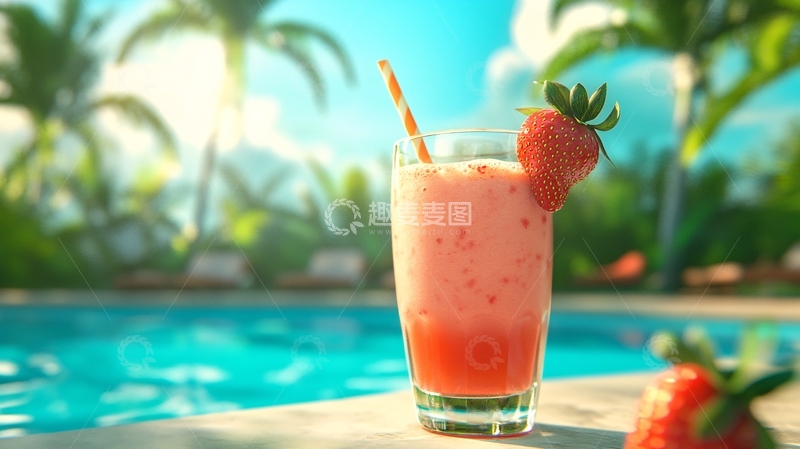 高清大图下载【趣麦麦图】插画饮料建模