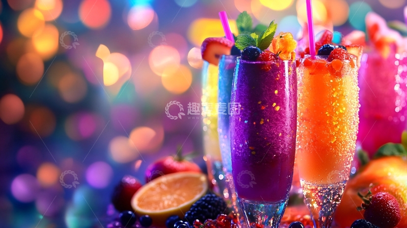 高清大图下载【趣麦麦图】炫彩饮料