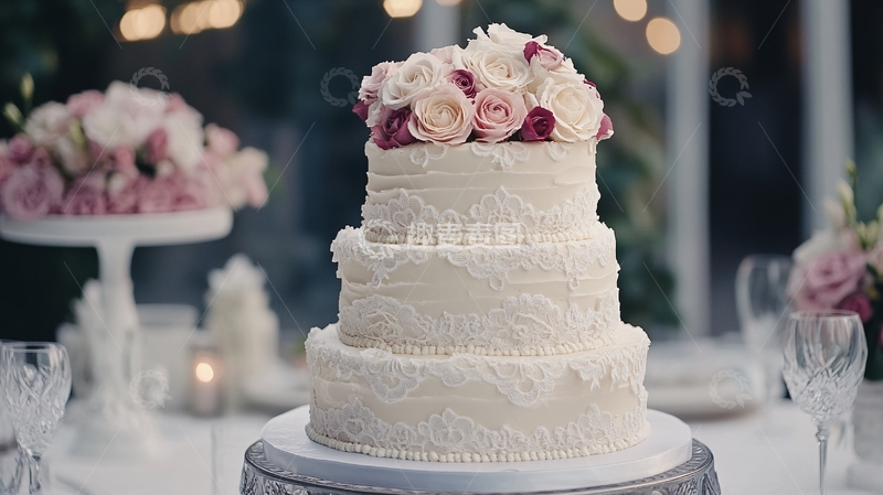 高清大图下载【趣麦麦图】昂贵婚礼蛋糕1