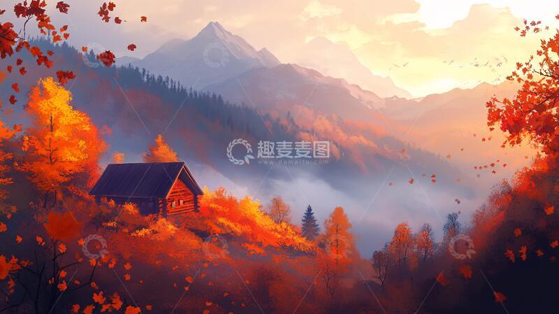 高清大图下载【趣麦麦图】唯美秋天场景19