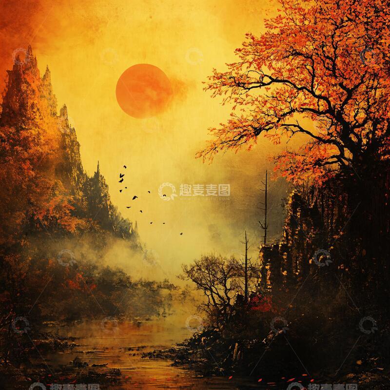 高清大图下载【趣麦麦图】梦幻岁月背景