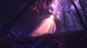 铁路隧道中的曙光