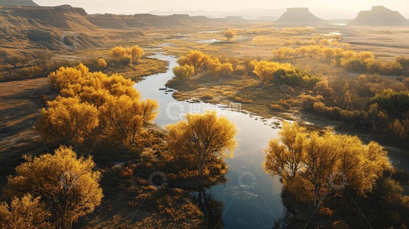 高清大图下载【趣麦麦图】漳河金秋秋色黄河漳河