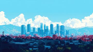 洛杉矶城市鼠绘2